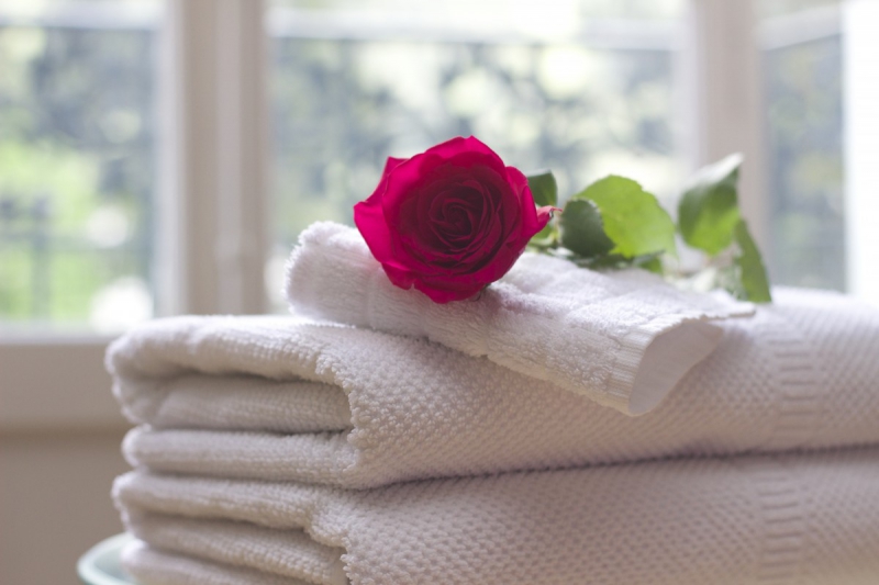 chambre-hote-LA ROQUEBRUSSANNE-min_towel_rose_clean_care_salon_spa_white_bath-731641